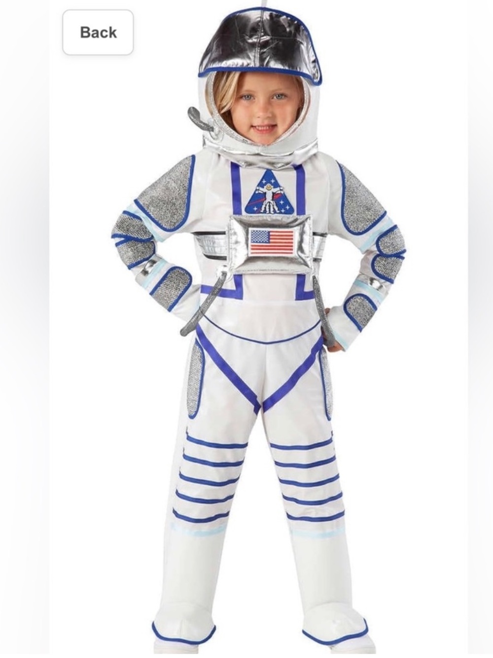 TEETOT ADVENTURE FACTORY ASTRONAUT HALLOWEEN COSTUME SIZE 5-6 Child
